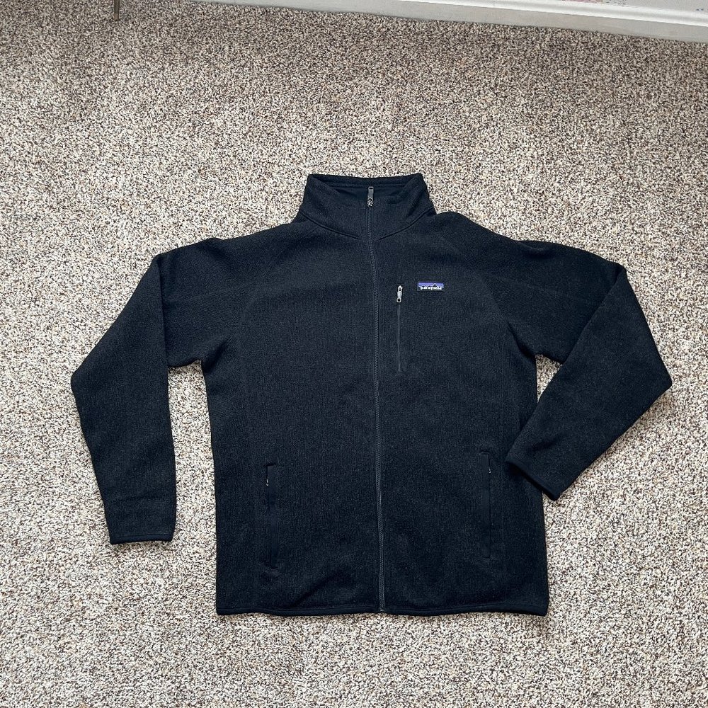 Patagonia Fleece Better Sweater Jacket-  Men's Large - Black Full Zip